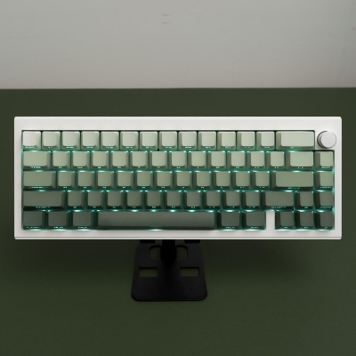 Seaweed Full PBT Gradient Green Dip-dye Keycaps Set Doubleshot Backlit OEM Profile for Cherry MX Mechanical Keyboard